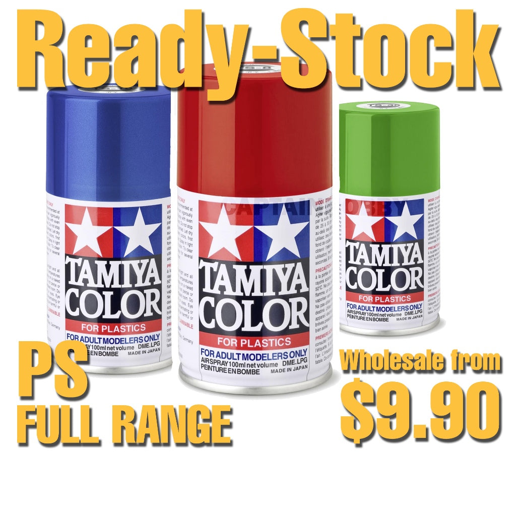 Tamiya TS Color Spray Paint TS-1 to TS-102 –Lacquer Spray for Plastic Model Kit,Cars,Aircraft,Gunpla