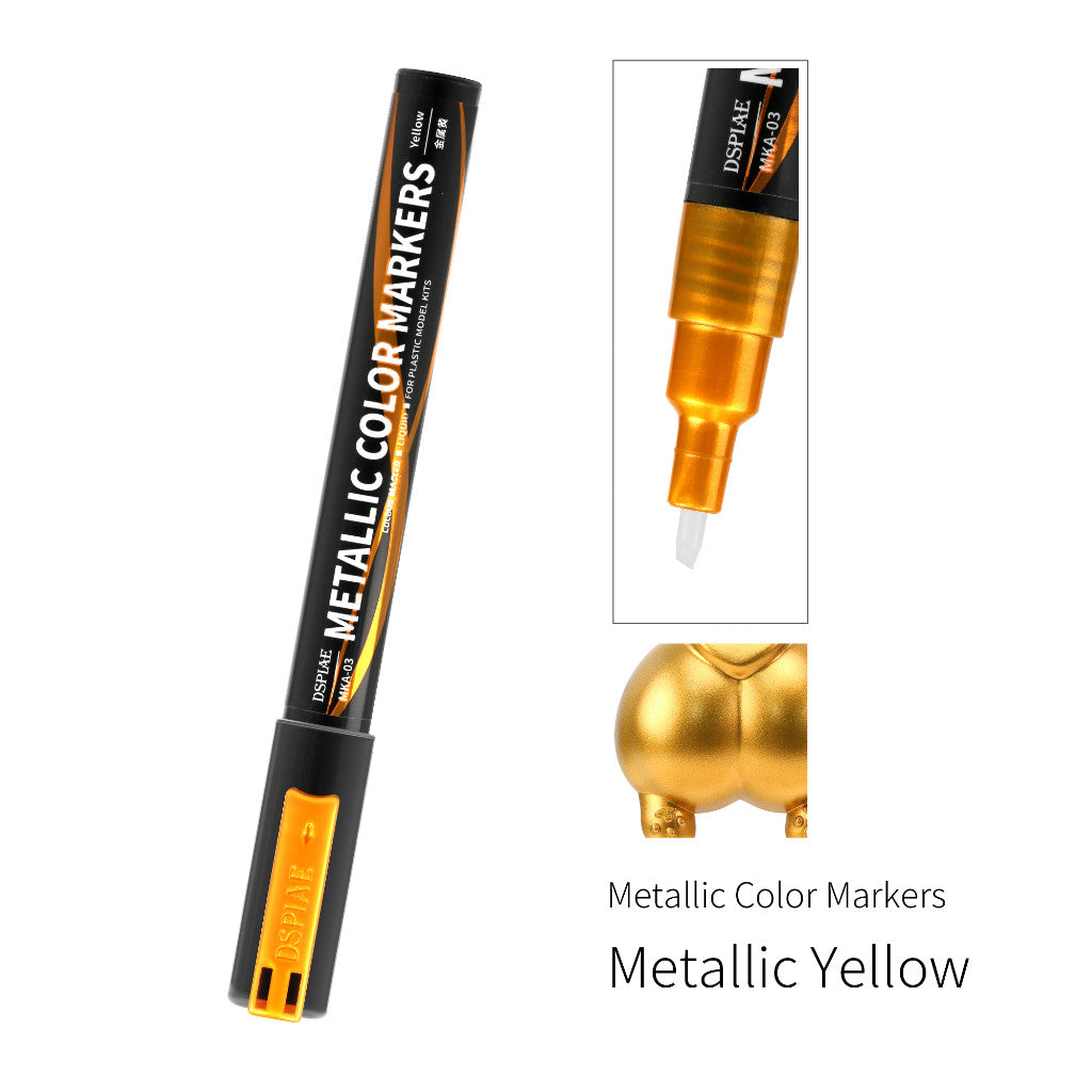 DSPIAE Super Metallic Marker MKA MKS Chrome Silver Gold Paint Pen for Gunpla Gundam Model Hobby DIY