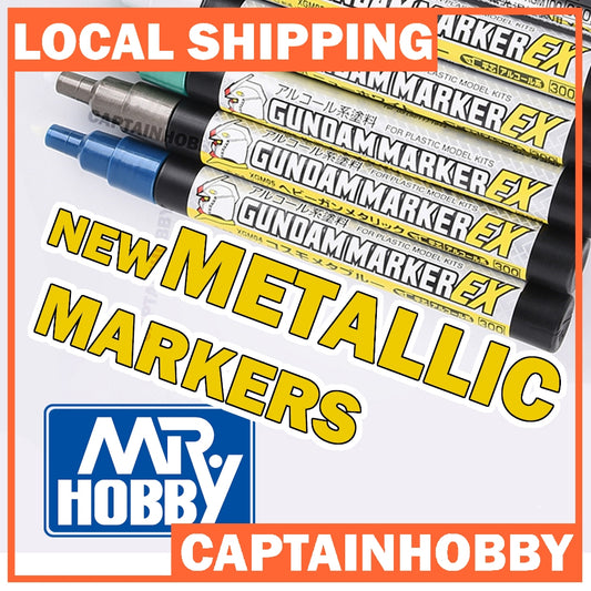 Mr. Hobby Marker & Panel Liner (ALL COLORS) – GM01, XGM100 for Gunpla, Gundam, Mecha, Toy, Figurine