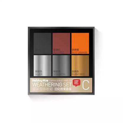 Weathering Makeup Set for Gundam Model Kit & Blind Box Doll Customization | Rust Effect