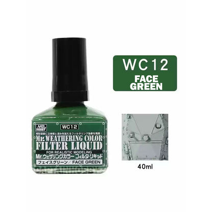 Mr Weathering Color Panel Liner & Thinner by Mr Hobby for Gundam Gunpla Scale Model  Figure