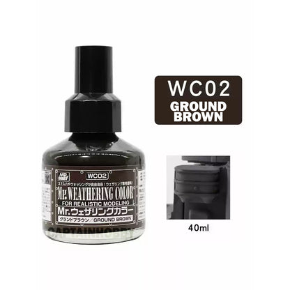 Mr Weathering Color Panel Liner & Thinner by Mr Hobby for Gundam Gunpla Scale Model  Figure
