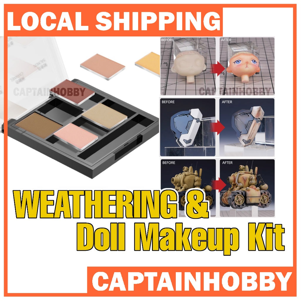 Weathering Makeup Set for Gundam Model Kit & Blind Box Doll Customization | Rust Effect