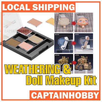 Weathering Makeup Set for Gundam Model Kit & Blind Box Doll Customization | Rust Effect