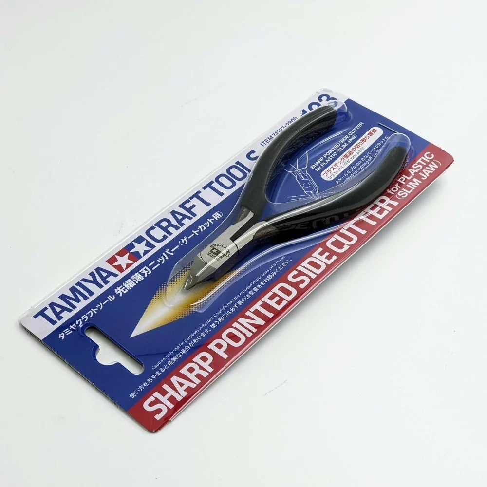 Tamiya Hobby Nipper Tools– Sharp Pointed Side Cutter Nipper for Gundam & Models (74035 / 74123)
