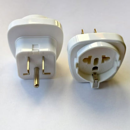European/ Korean 2 Pin to 3 Plug Change-over Adaptor Euro EU Korea Germany Travel Convertor