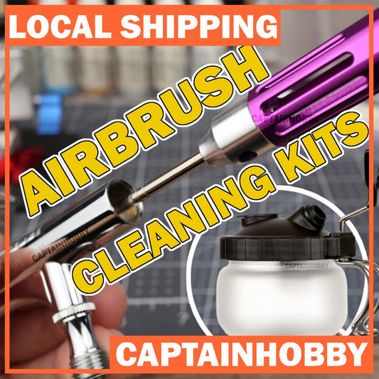 [Local Stock] Airbrush Cleaning Tools –Pot / Brushes / Needles / Cleaning Liquid for Hobby Model Use