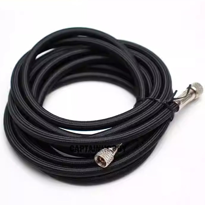 Premium 1.8 Metre Braided Nylon Flexible Air Hose 1/8 BSP for Tamiya, Iwata, Mr.Hobby Airbrushes