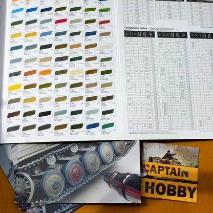 Vallejo Hand Painted Color Chart - Model Air Surface Primer