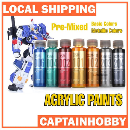 🇸🇬 DSPIAE Pre-Mixed Acrylic Paint 50ml– Water-Based Colors for Model & Gundam Airbrushing & Painting