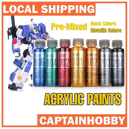 🇸🇬 DSPIAE Pre-Mixed Acrylic Paint 50ml– Water-Based Colors for Model & Gundam Airbrushing & Painting