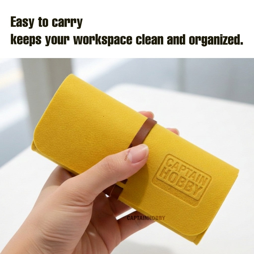 CaptainHobby Model Tool Roll Pouch– Captain Hobby Portable Organizer for Nippers, Craft Knife