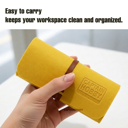 CaptainHobby Model Tool Roll Pouch– Captain Hobby Portable Organizer for Nippers, Craft Knife