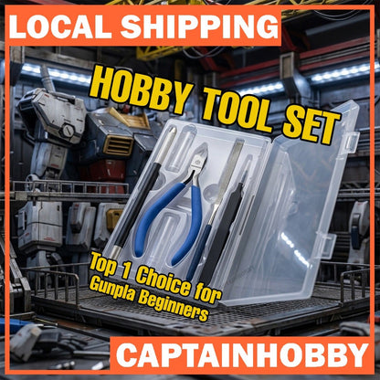Premium Hobby Tools Set (5pcs) – Side Cutter, Design Knife, File, Tweezer for Gunpla & Model