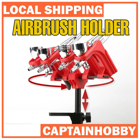 Desktop Airbrush Holder Compatible with Tamiya GSI Mr.Hobby Iwata Airbrushes