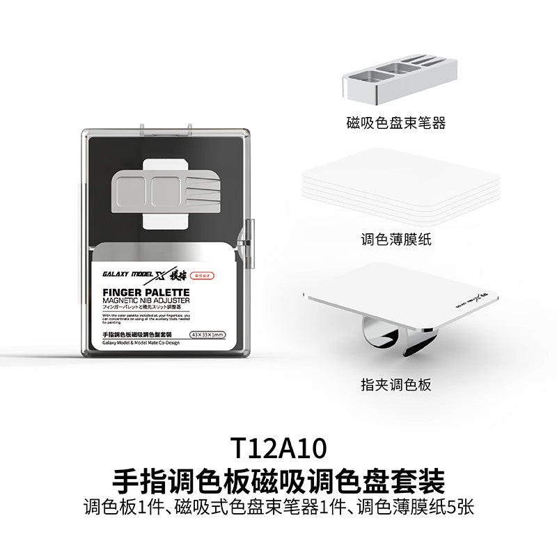 Finger Color Palette for Miniature Painting –Precision Magnetic Mixing Pad for Gundam Fantasy Models