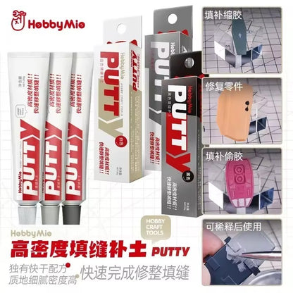 [Local Stock] High Density Model Putty by Hobby Mio– Quick-Dry Gap Filler for Gunpla Resin Plastic