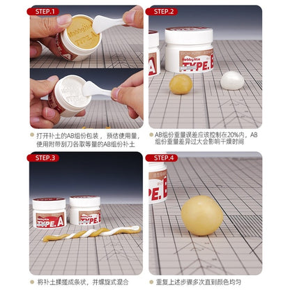 Hobby Mio AB Epoxy Putty 100g – Modeling Putty for Gap Filling, Sculpting & Repair