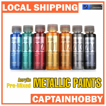 🇸🇬 DSPIAE XSM Metallic Paint Water-Based Pre-Mixed Pre-Thinned – Airbrush Ready Model & Gundam Paint