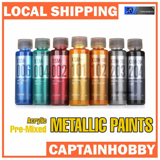 🇸🇬 DSPIAE XSM Metallic Paint Water-Based Pre-Mixed Pre-Thinned – Airbrush Ready Model & Gundam Paint