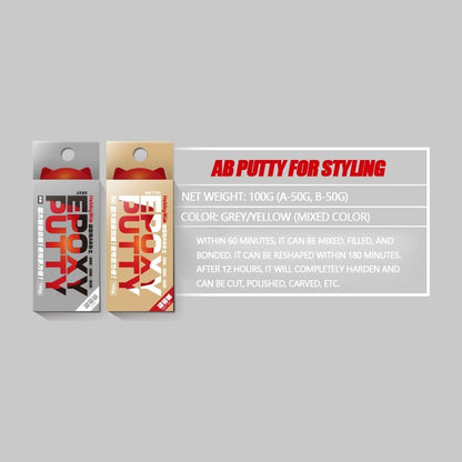 Hobby Mio AB Epoxy Putty 100g – Modeling Putty for Gap Filling, Sculpting & Repair