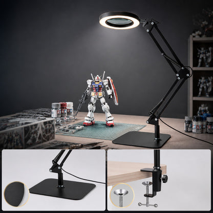 🇸🇬 Local Stock Magnifying LED Lamp for Gundam Model Kit Painting Hobby Craft Desk Light Clamp Mount