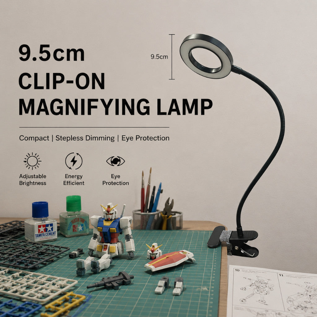 🇸🇬 Local Stock Magnifying LED Lamp for Gundam Model Kit Painting Hobby Craft Desk Light Clamp Mount