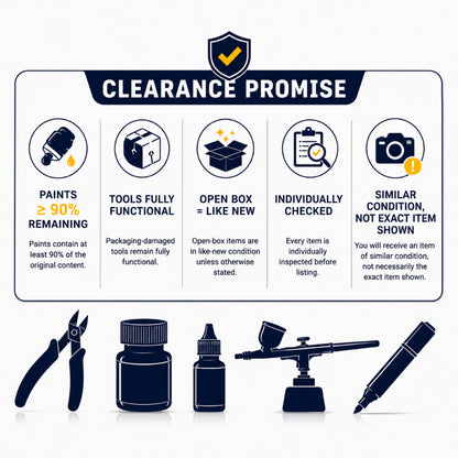 Clearance Tools & Paints | Minor Packaging Damage / Cosmetic Flaws | Fully Functional
