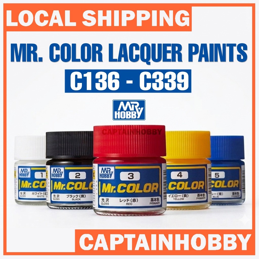 [SG Local] Mr. Color C136-C339 Lacquer Paint 10ml by Mr. Hobby for Gundam Airbrush & Scale Model