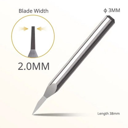 Premium Ultra-Hard Tungsten Steel Engraver Chisel Push Broach for Gundam Gunpla Panel Line Scribing