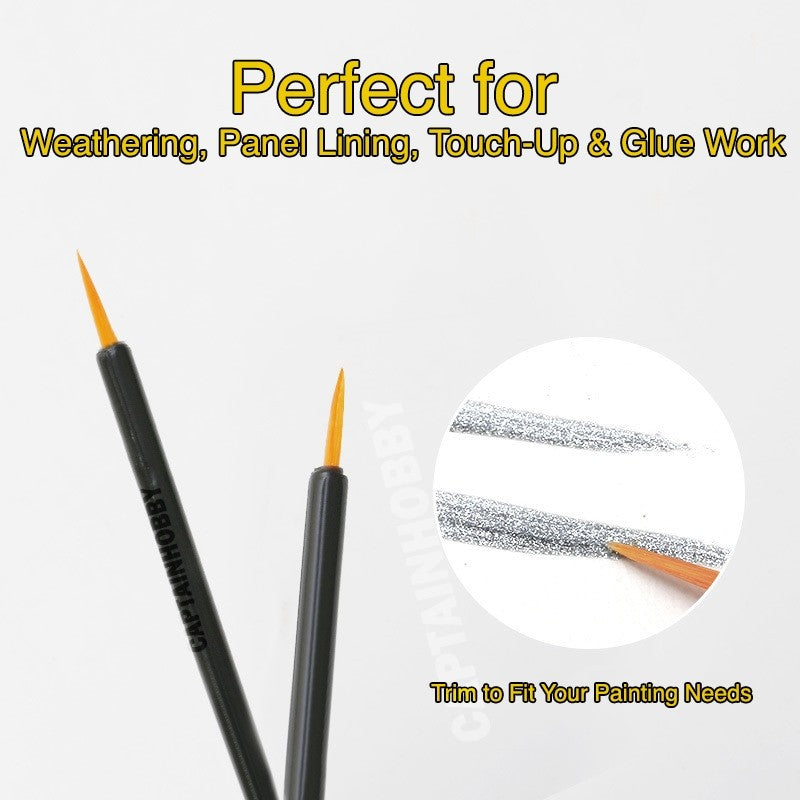 🇸🇬 Disposable Fine Detail Brush– for Model Kit Weathering, Panel Lining, Touch-Up & Glue Application