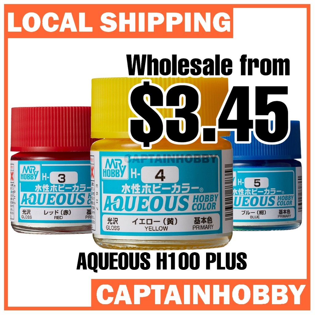 [SG Local] Mr. Hobby AQUEOUS Hobby Color 10ml – Color H100- H515