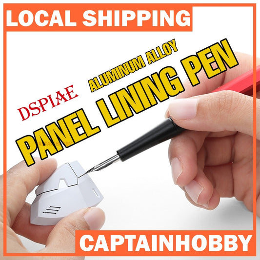 Full Metal Panel Liner Pen by Dspiae for Panel Line Paint Enhance Gunpla Hobby Model Miniatures