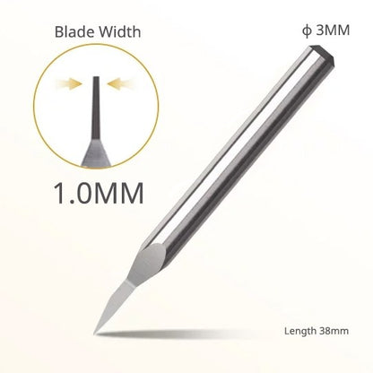 Premium Ultra-Hard Tungsten Steel Engraver Chisel Push Broach for Gundam Gunpla Panel Line Scribing