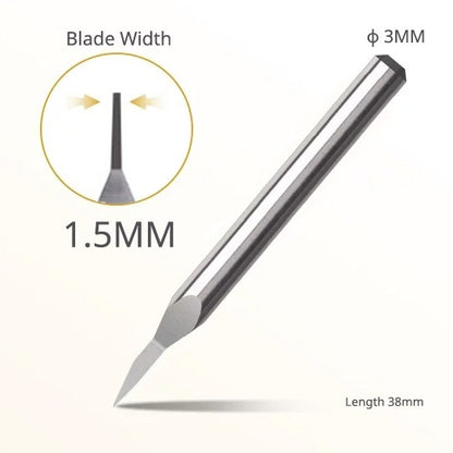 Premium Ultra-Hard Tungsten Steel Engraver Chisel Push Broach for Gundam Gunpla Panel Line Scribing