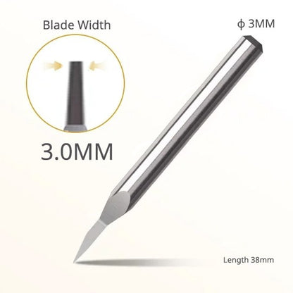 Premium Ultra-Hard Tungsten Steel Engraver Chisel Push Broach for Gundam Gunpla Panel Line Scribing