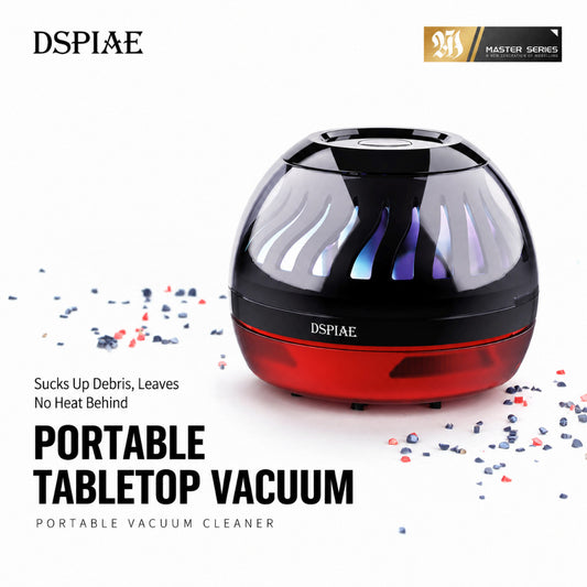 DSPIAE HC-W Mini Desktop Vacuum Cleaner with RGB Light for Gunpla Model Kit Dust & Debris Cleaning