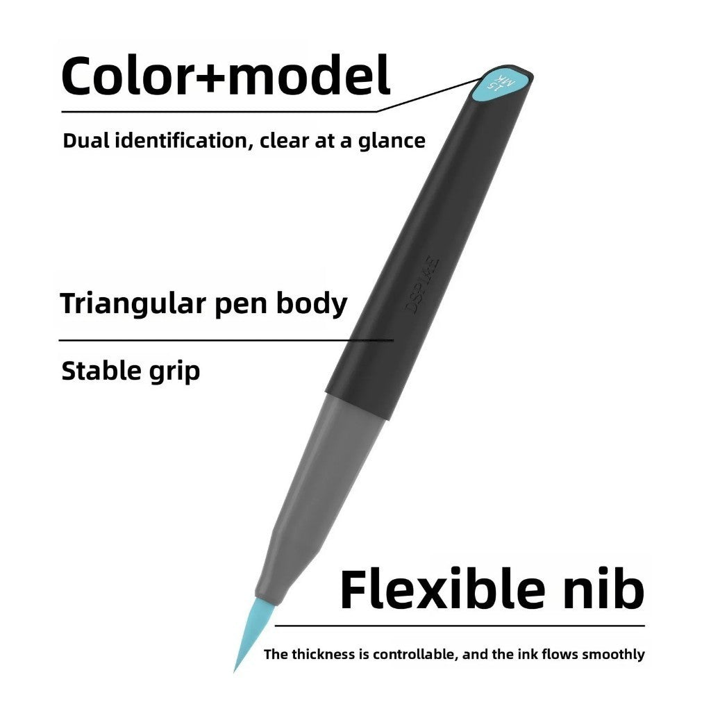 DSPIAE MK Racing Miku Water-Based Soft Tip Paint Marker Pen for Gunpla & Scale Model Kits