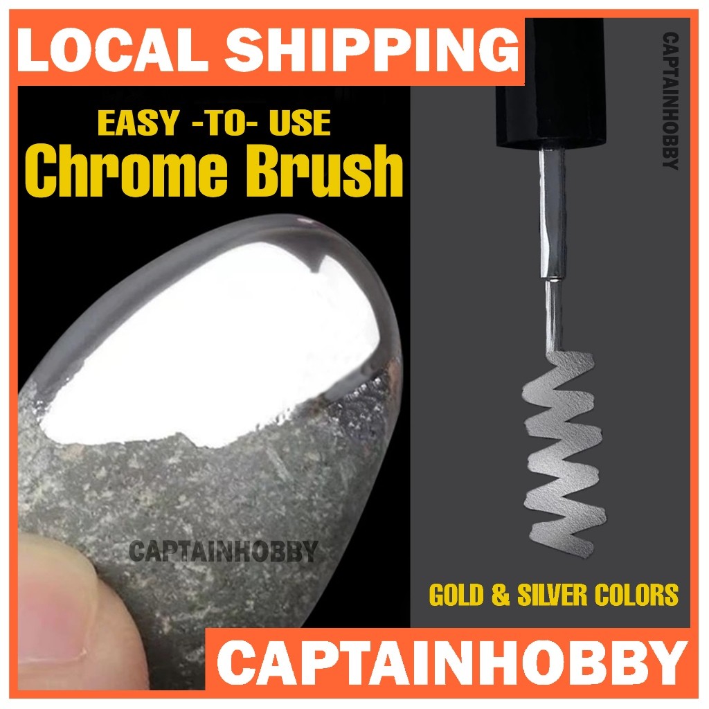 Mirror Chrome Paint Pen Gold Silver – High Gloss Metal Coloring for Stainless Steel DIY