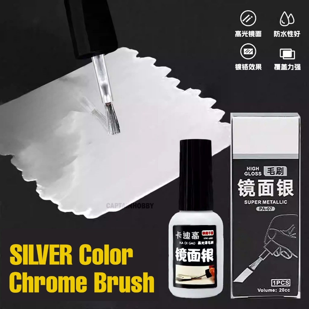 Mirror Chrome Paint Pen Gold Silver – High Gloss Metal Coloring for Stainless Steel DIY